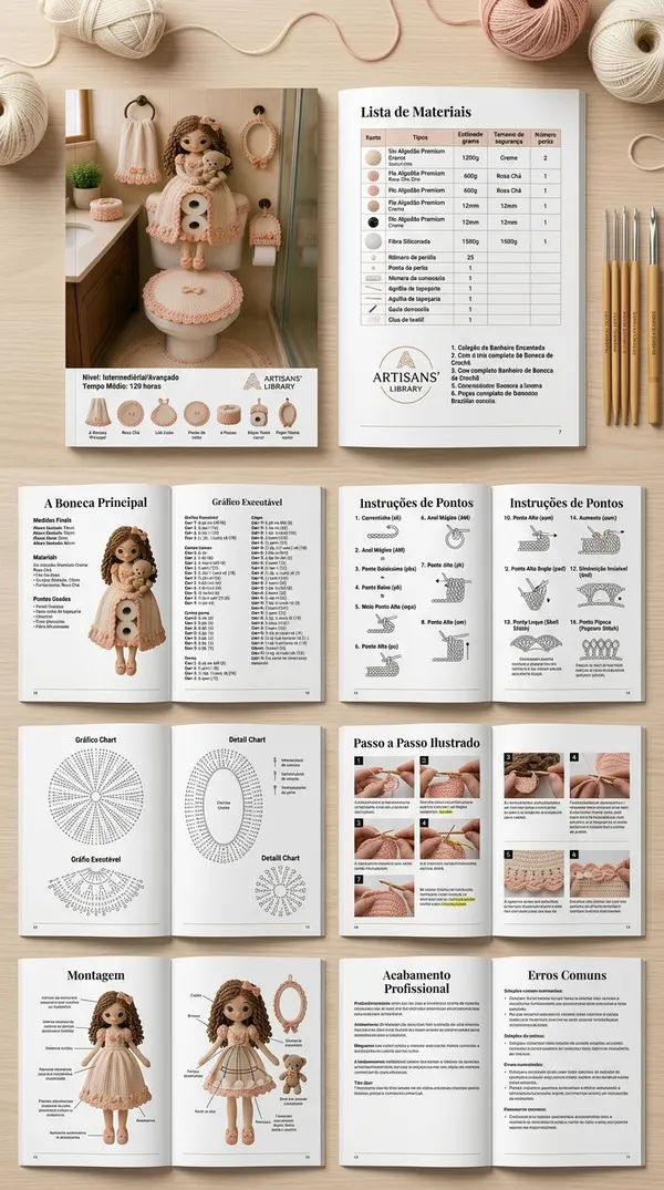 Apostila Boneca Principal — gráfico e montagem detalhados