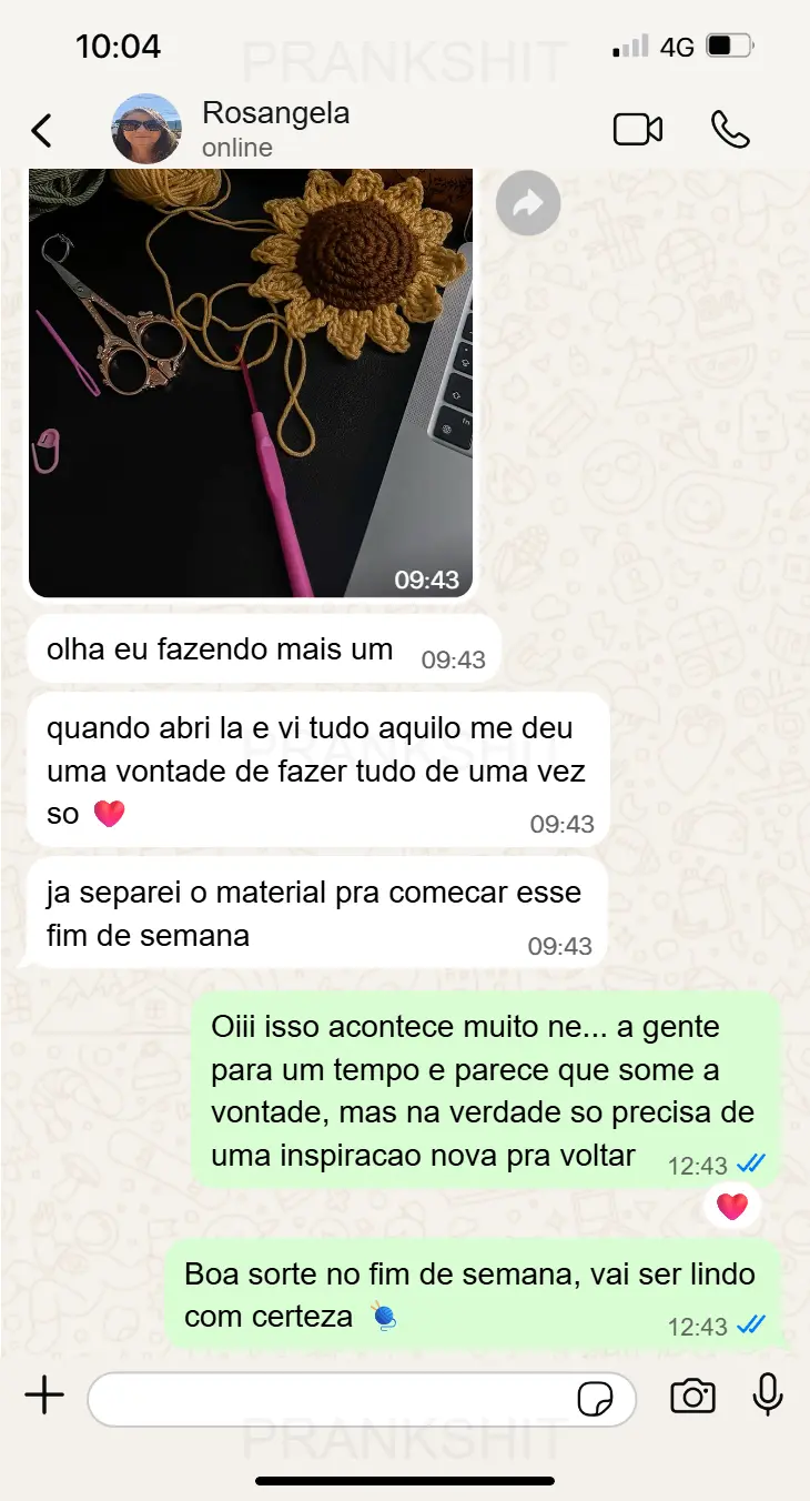 Print depoimento WhatsApp