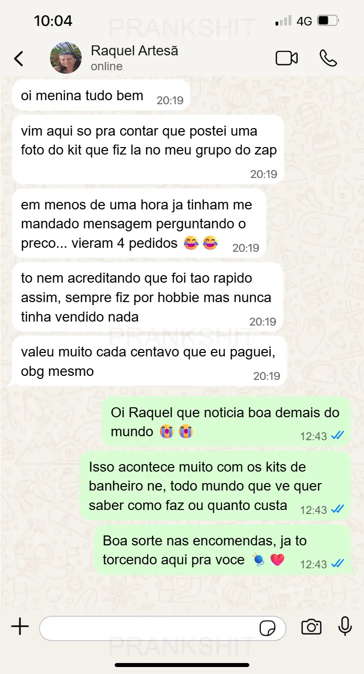 Print depoimento WhatsApp